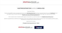 Desktop Screenshot of electropuntonet.com